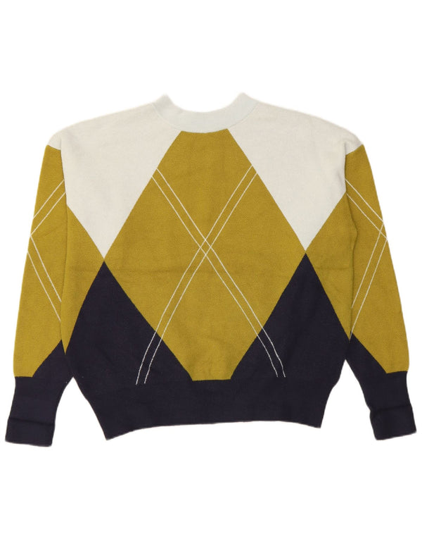 Женский джемпер с круглым вырезом Marks & Spencer UK 14, средний темно-синий