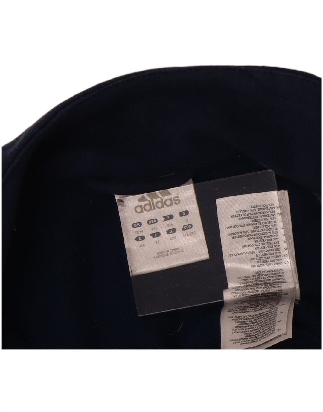 Мужской спортивный костюм ADIDAS Climalite, верхняя куртка UK 52/54 2XL, темно-синий, хлопок