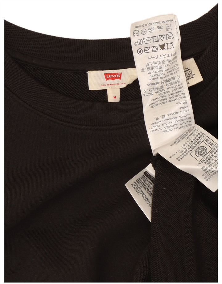 Женский джемпер-свитшот Levi's UK 14, средний черный, хлопок