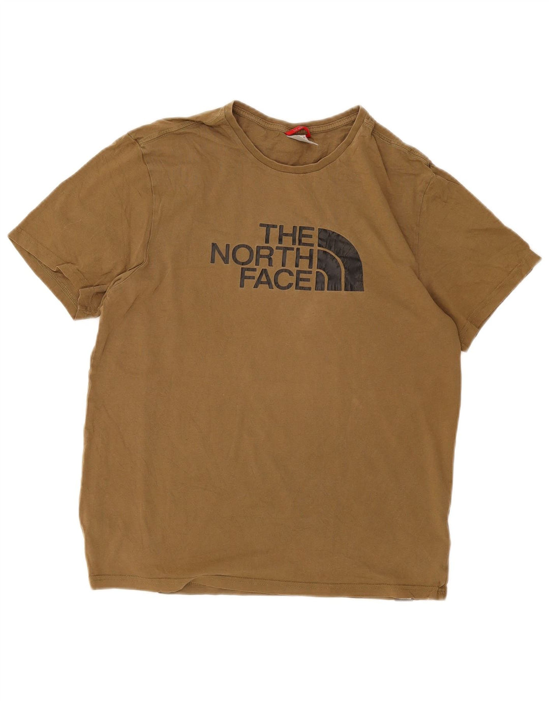 Мужская футболка с рисунком The North Face, средний цвет, хаки, хлопок