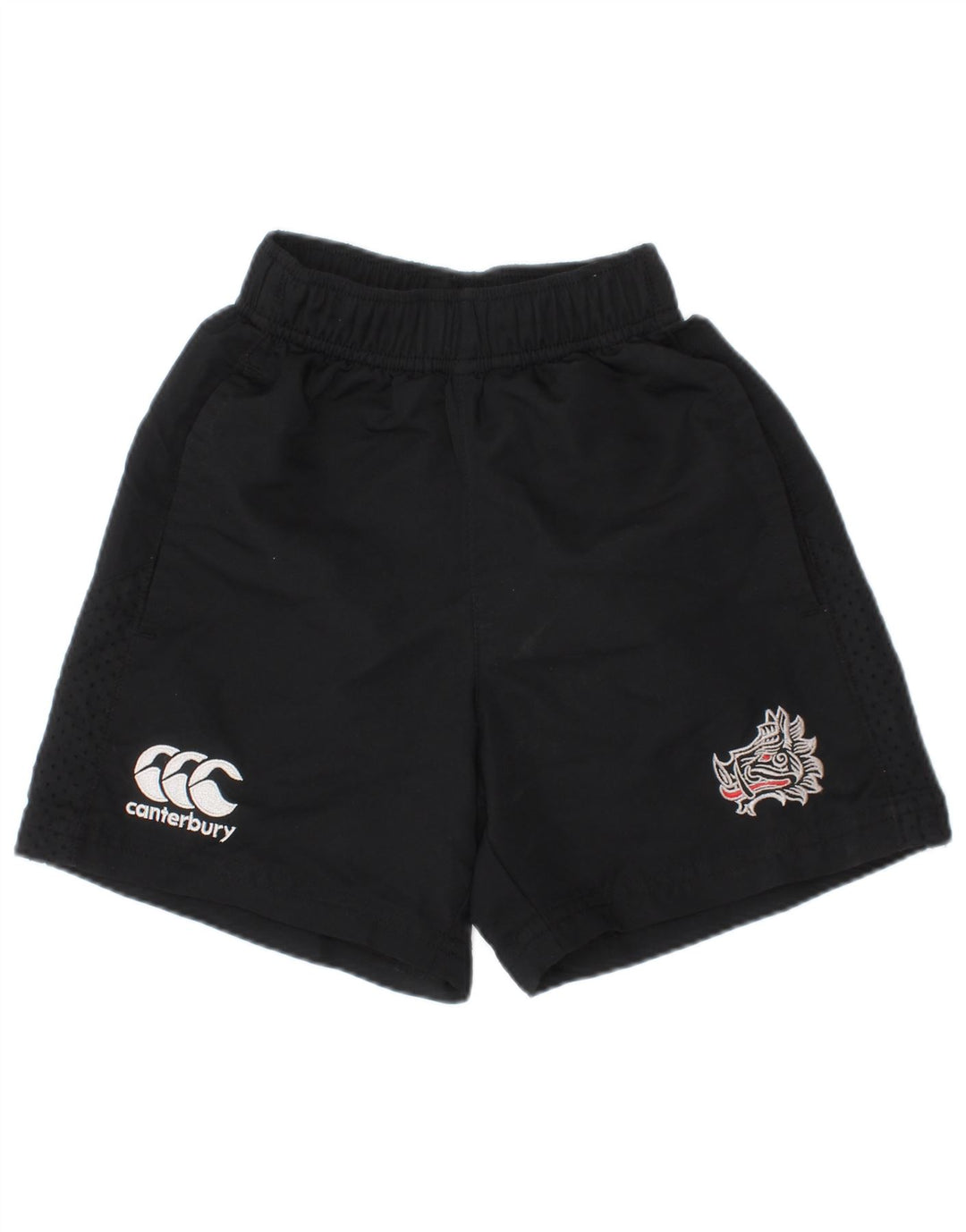 Спортивные шорты с рисунком Canterbury для мальчиков 3–4 лет, черные