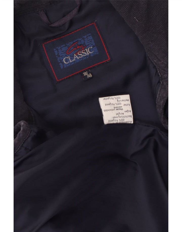 Винтажная женская стеганая куртка свободного кроя EU 38/40, средний темно-синий полиамид