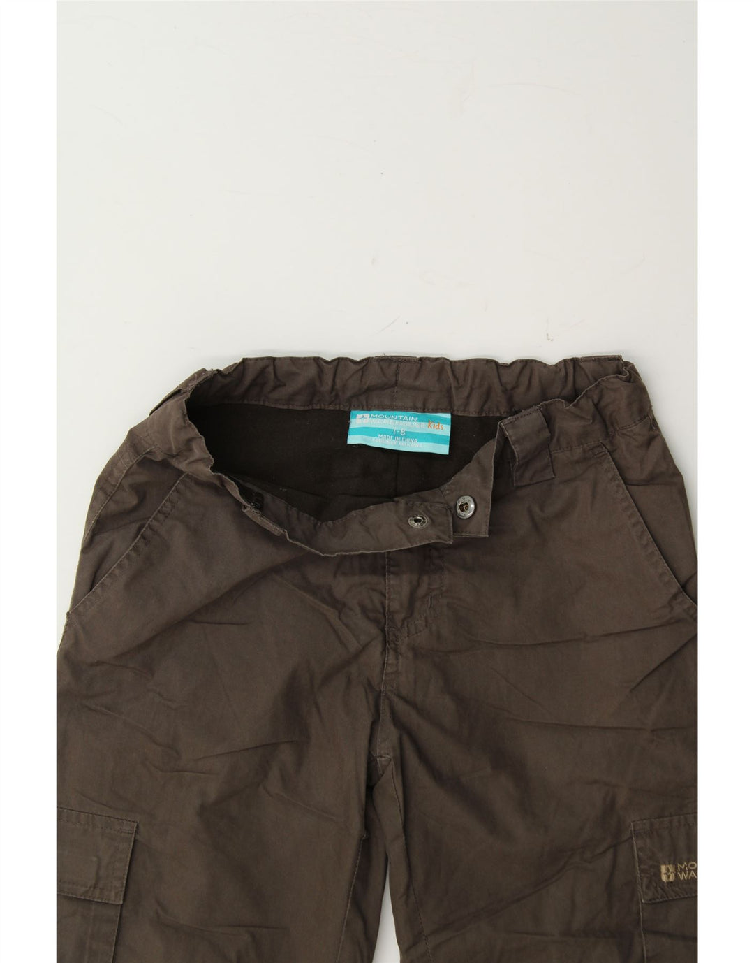 MOUNTAIN WAREHOUSE Boys Straight Cargo Trousers 7-8 Years W26 L20 Grey Vintage Mountain Warehouse and Second-Hand Mountain Warehouse from Messina Hembry 