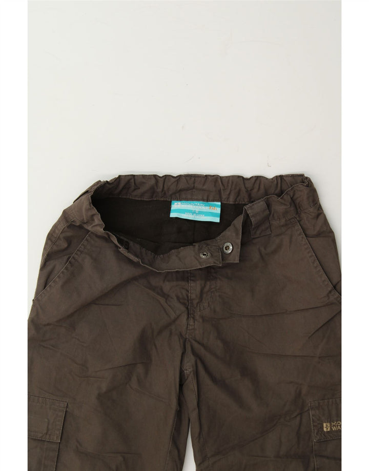 MOUNTAIN WAREHOUSE Boys Straight Cargo Trousers 7-8 Years W26 L20 Grey Vintage Mountain Warehouse and Second-Hand Mountain Warehouse from Messina Hembry 