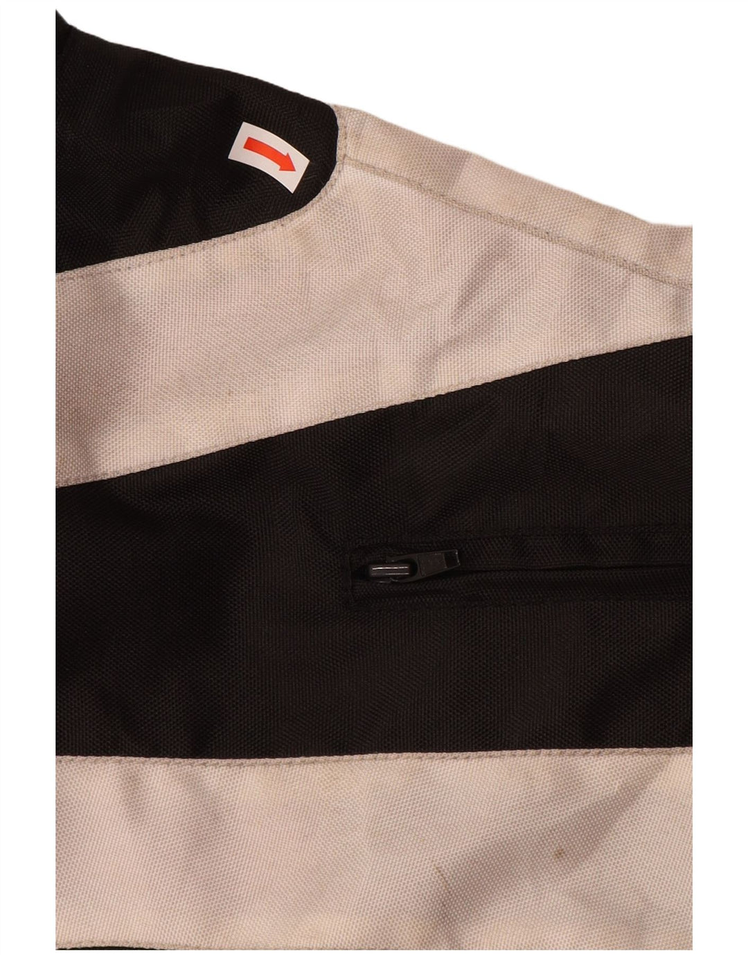 Мужская куртка-гонщик Spyke с графическим рисунком, размер 58, 3XL, черная, полиэстер с цветными блоками