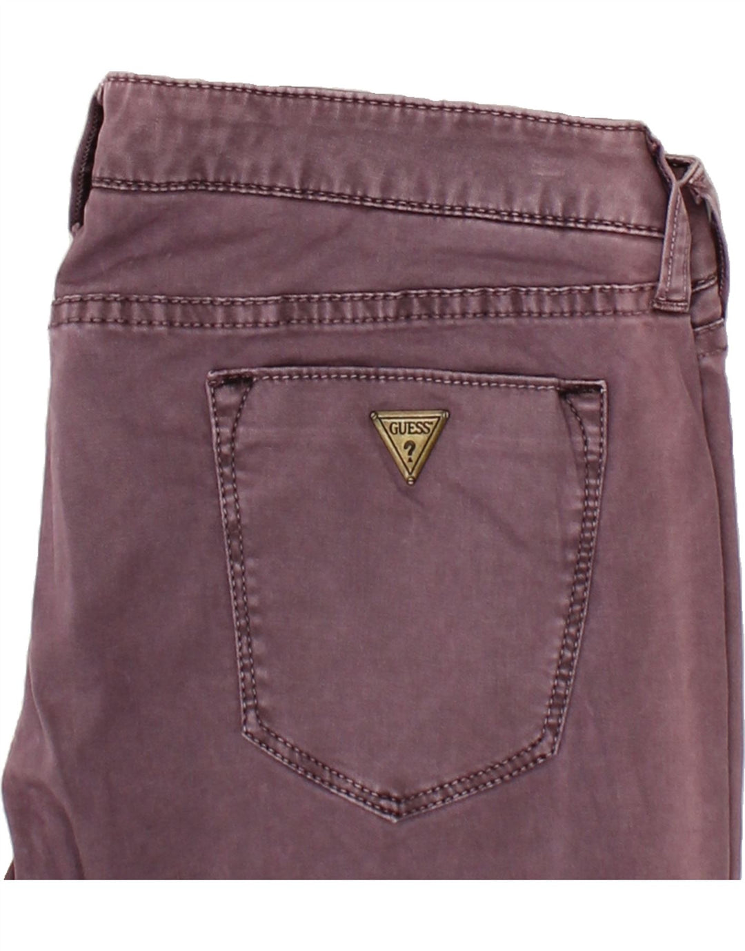 GUESS Womens Beverly Slim Jeans W33 L28 Purple Cotton Vintage Guess and Second-Hand Guess from Messina Hembry 