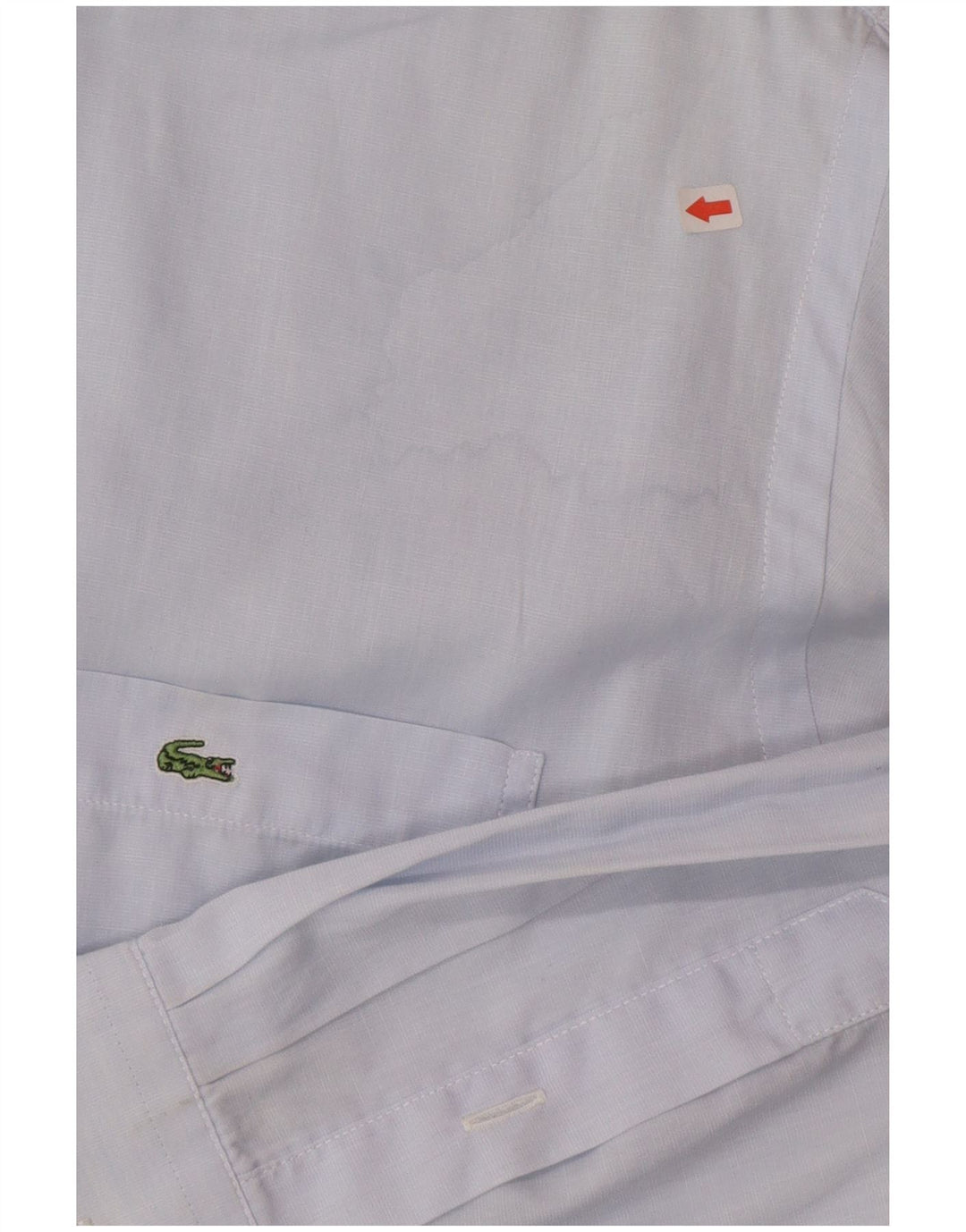 Мужская рубашка Lacoste, размер 42, большая синяя хлопковая
