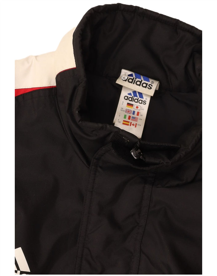Мужская ветровка ADIDAS UK 46/48 XL, черный полиамид с цветными блоками