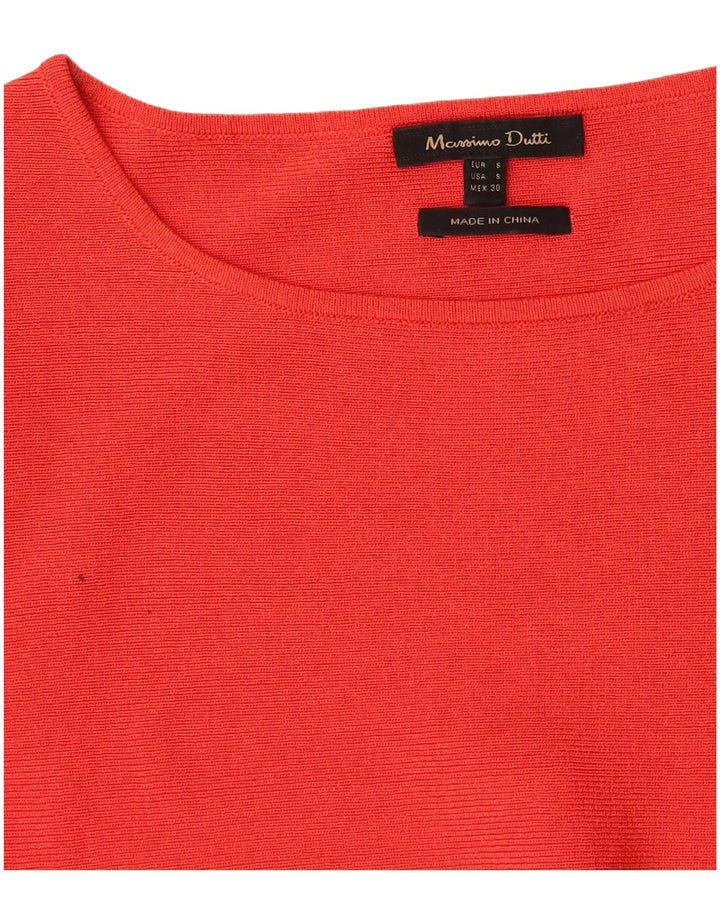 Женская блузка Massimo Dutti Top UK 10, маленькая красная