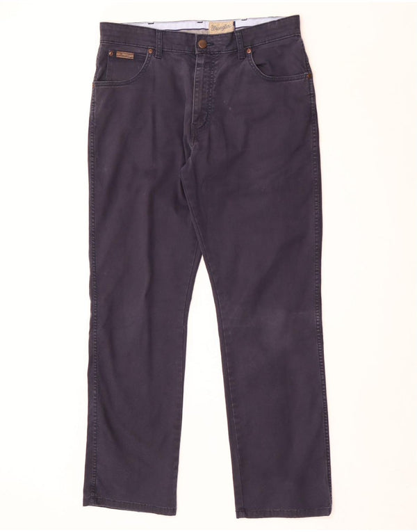 Мужские прямые повседневные брюки Wrangler Texas W34 L30, темно-синие, хлопковые