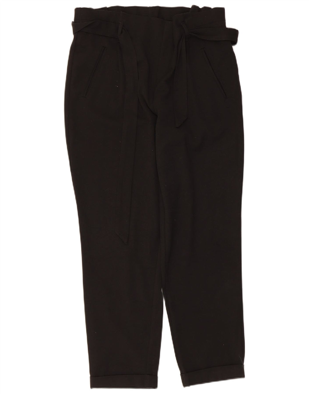 Женские зауженные укороченные брюки Zara Medium W28 L25, черные