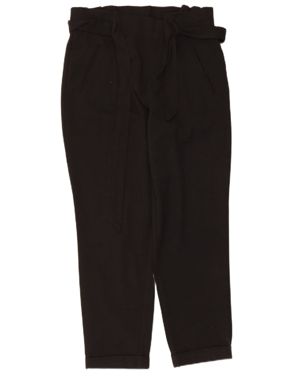 Женские зауженные укороченные брюки Zara Medium W28 L25, черные
