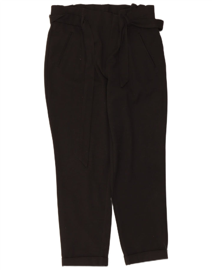 Женские зауженные укороченные брюки Zara Medium W28 L25, черные