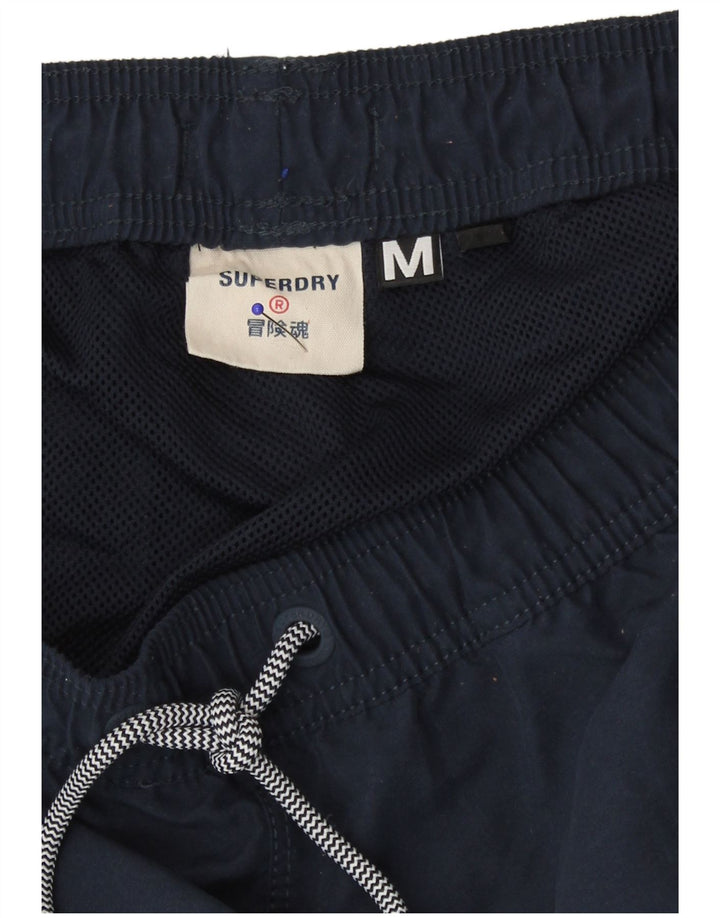 Мужские шорты для плавания Superdry, средний темно-синий, полиэстер с цветными блоками