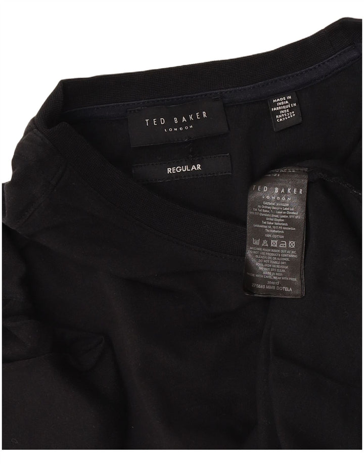 Мужская футболка стандартного размера Ted Baker, средний черный хлопок