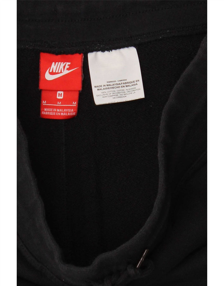 Мужские спортивные шорты Nike среднего размера, черные, хлопковые