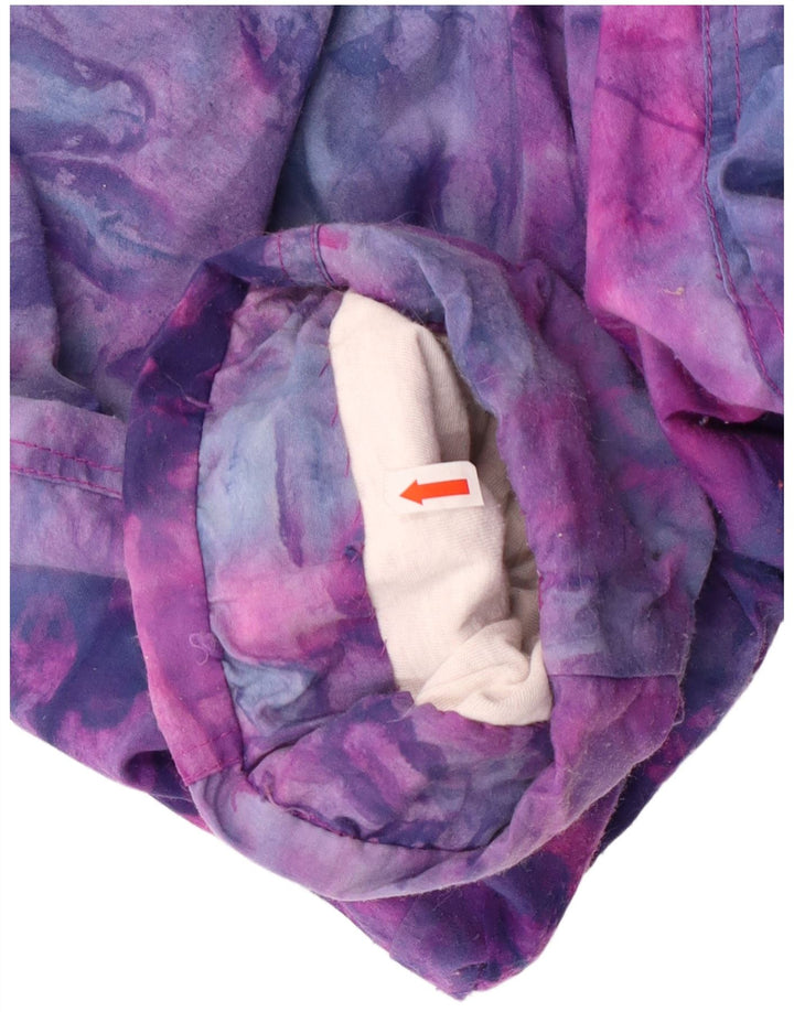 Винтажный женский спортивный костюм, верхняя куртка UK 16, большой разноцветный тай-дай