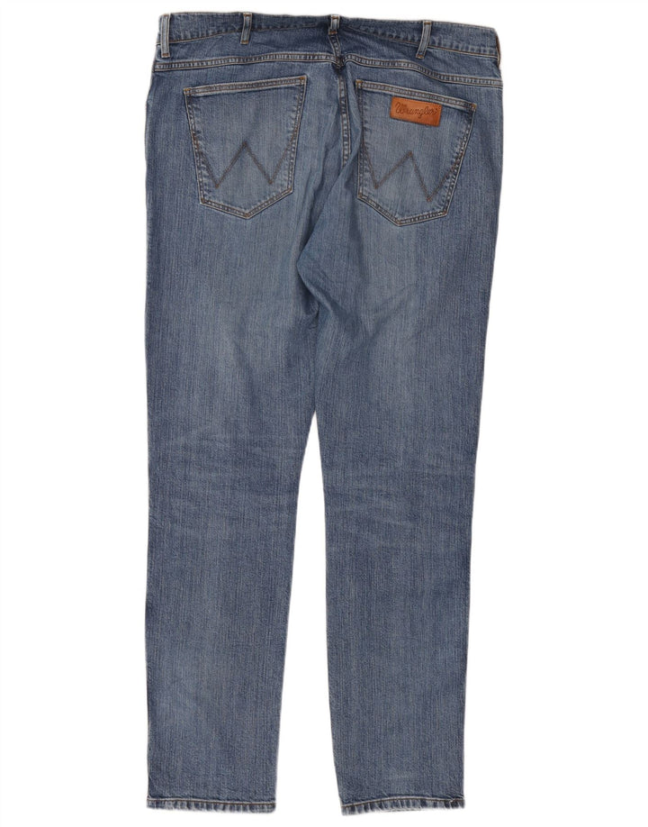 Мужские джинсы Wrangler Larston Slim W38 L34, синий хлопок