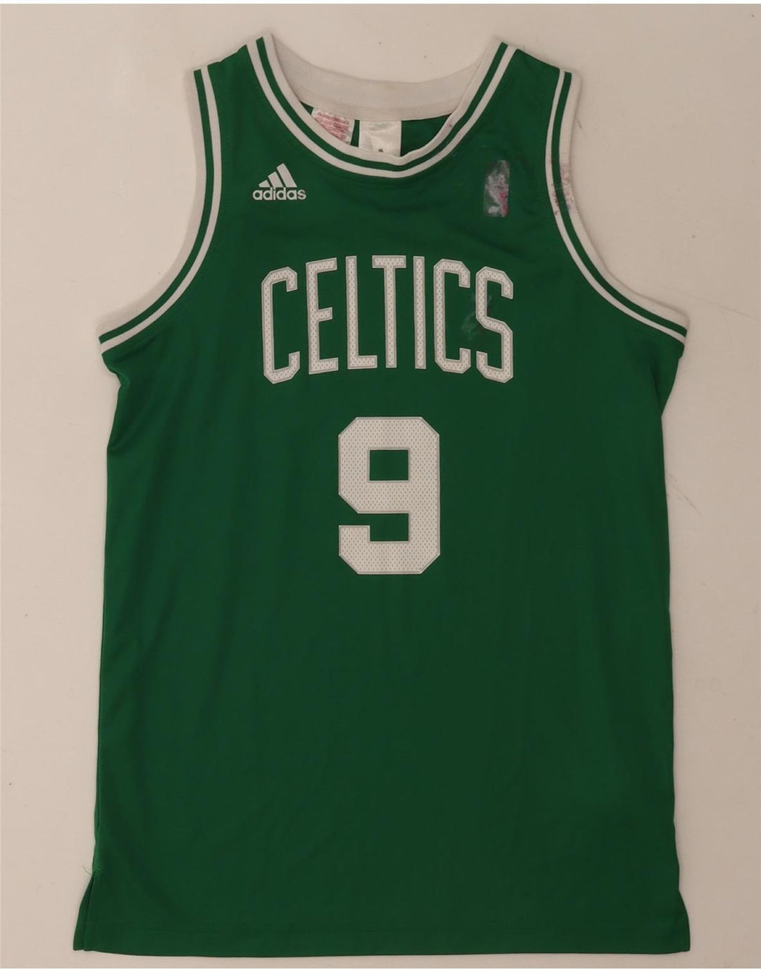 Adidas Boys Celtics Графический жилет 13-14 лет Зеленый полиэстер
