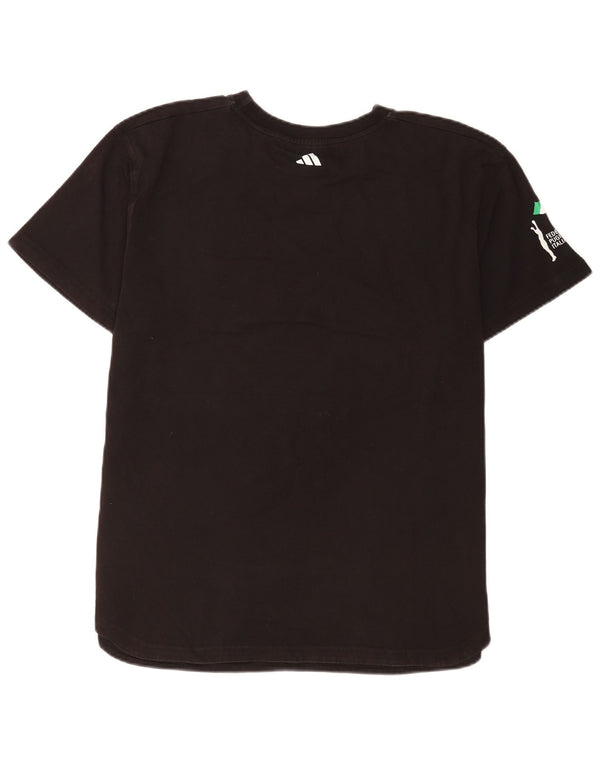 Adidas Mens Italia Графический Футболка Топ XL Черный