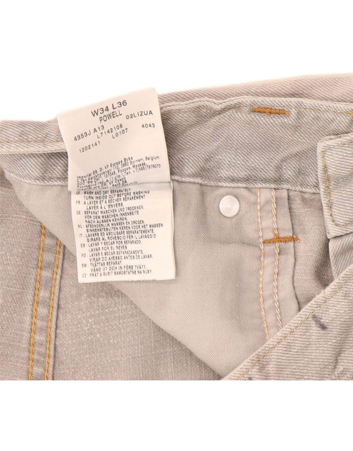 Джинсовые шорты Lee Powell W32 среднего серого цвета, хлопок