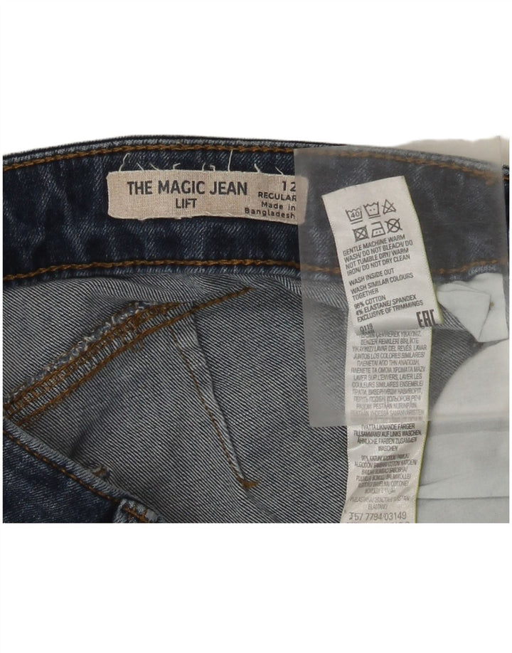 Женские джинсы Marks & Spencer Regular Slim UK 12, средние W30 L28, синие, хлопок