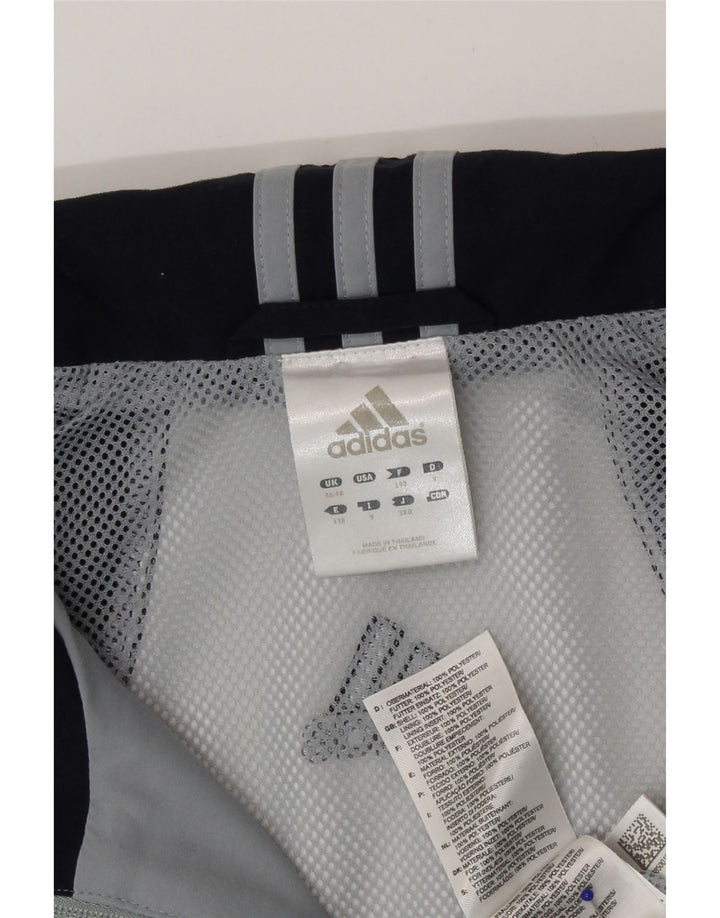 Мужская спортивная куртка Adidas UK 46/48 XL, серый полиэстер с цветными блоками