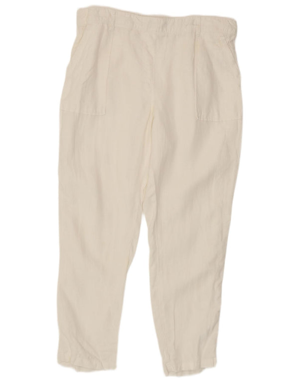 Женские повседневные зауженные брюки Marks & Spencer UK 14 Medium W30 L26 белые