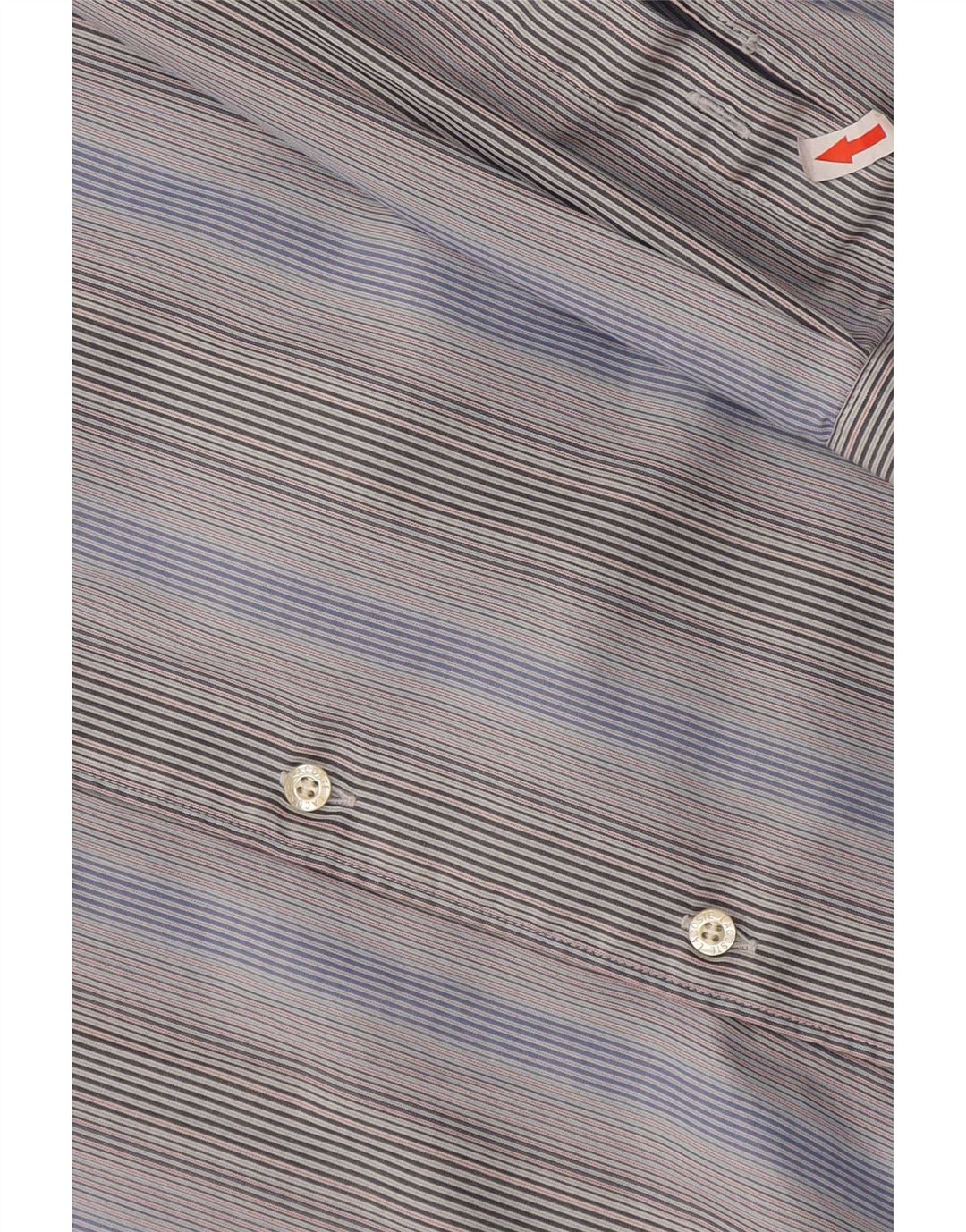 Мужская рубашка Lacoste, размер 44 XL, хлопковая синяя полоска