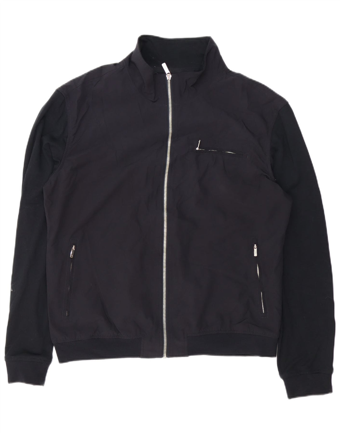Мужская куртка-бомбер Zara UK 42 XL, черный полиэстер