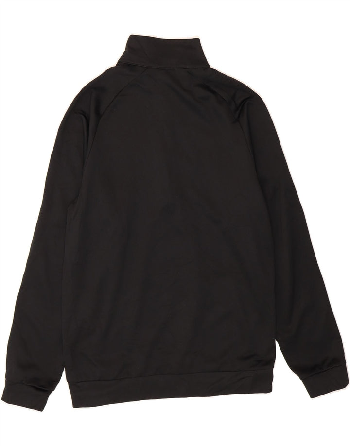 NIKE Mens Dri Fit Zip Neck Sweatshirt Jumper Small Black Polyester Vintage Nike and Second-Hand Nike from Messina Hembry 
