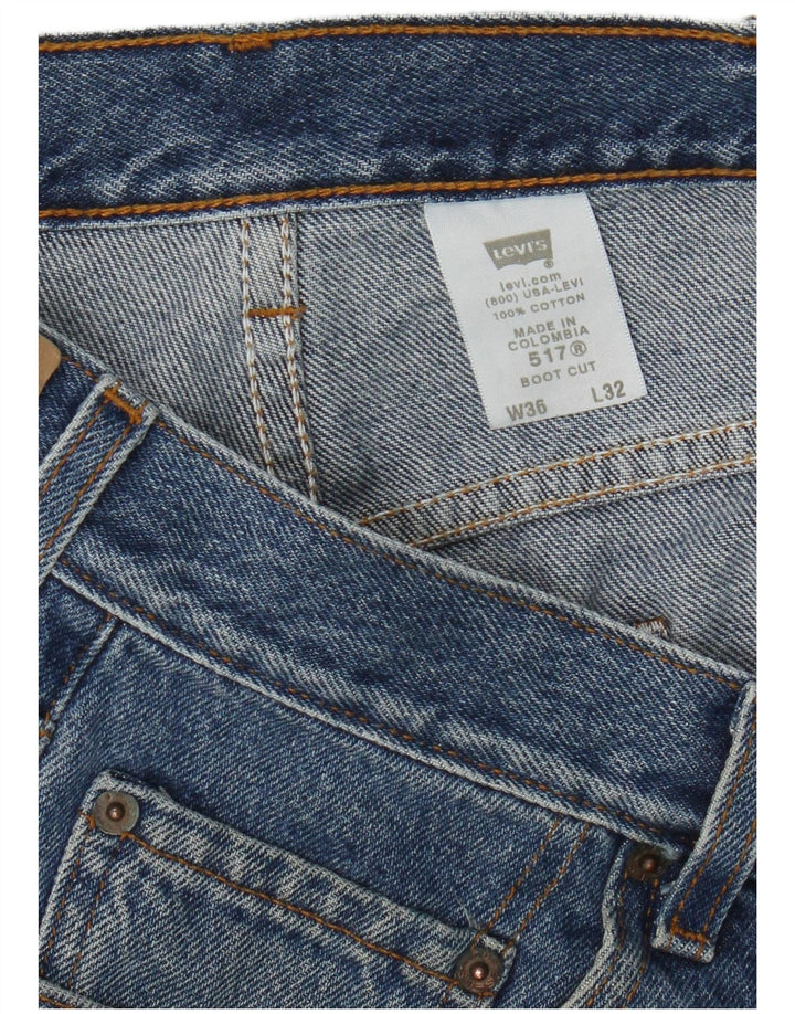 Мужские джинсы Levi's 517 Bootcut W36 L32 Синие, хлопок