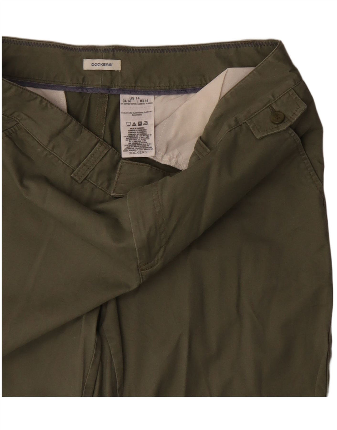 Женские шорты чинос DOCKERS США 14 XL W36 Хаки Хлопок