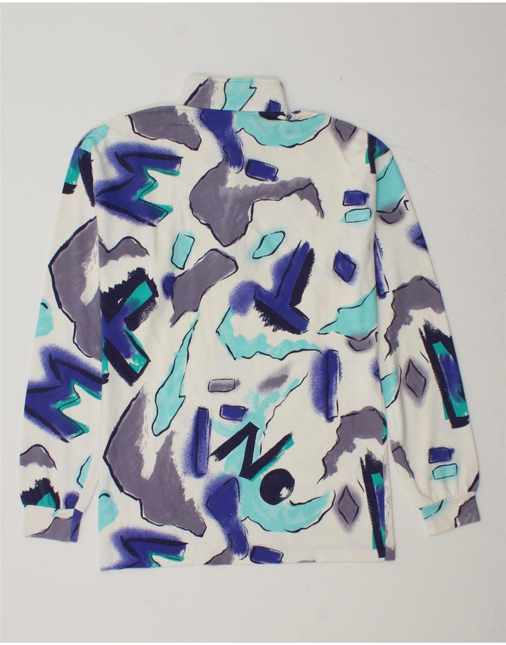 Мужской топ BENGER с абстрактным узором на молнии с длинным рукавом, маленький разноцветный