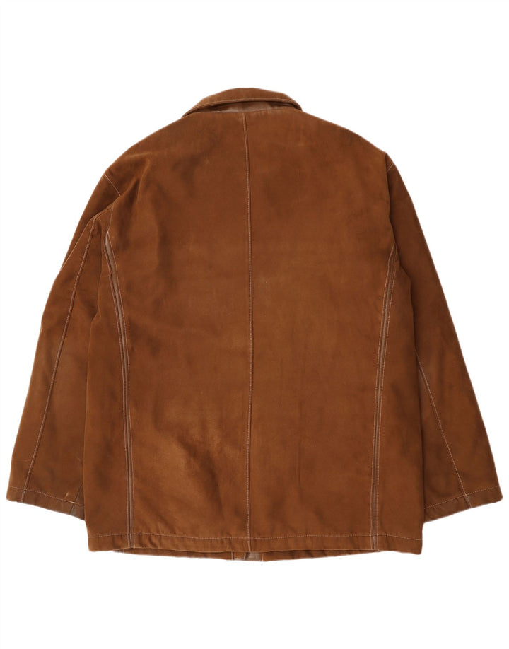 Винтажная мужская ветровка EU 56 3XL Коричневая