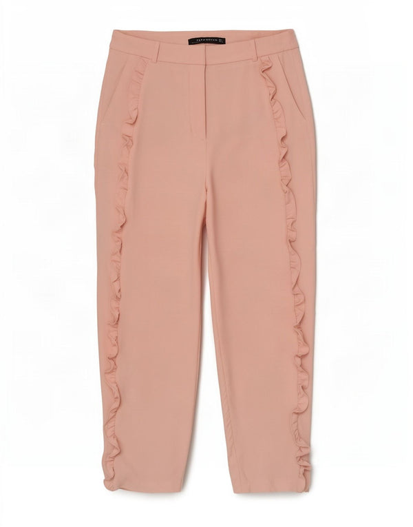 Женские укороченные брюки Zara Medium W28 L25 Розовые