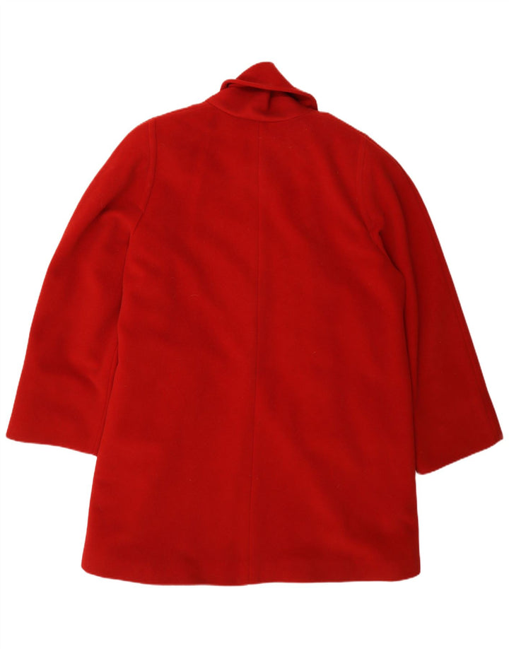 Винтажное женское пальто IT 47 XL Красное Шерстяное
