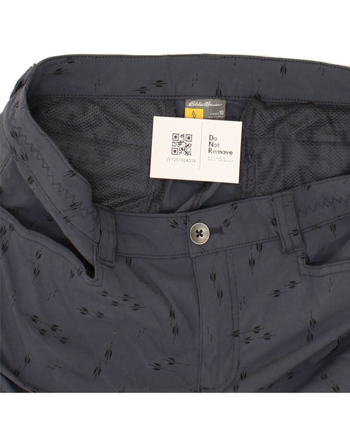 EDDIE BAUER Womens Capri Cargo Trousers US 10 Large W34 L21 Grey Spotted Vintage Eddie Bauer and Second-Hand Eddie Bauer from Messina Hembry 