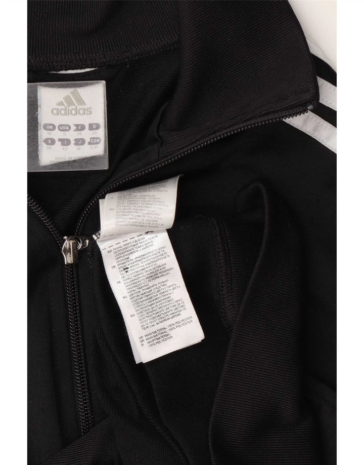 Женский спортивный костюм Adidas Top Jacket UK 10, маленький черный полиэстер