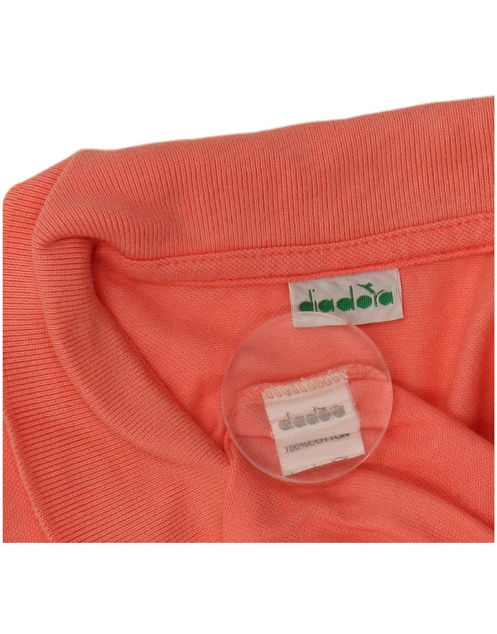 Мужская рубашка поло DIADORA, большая розовая, хлопок