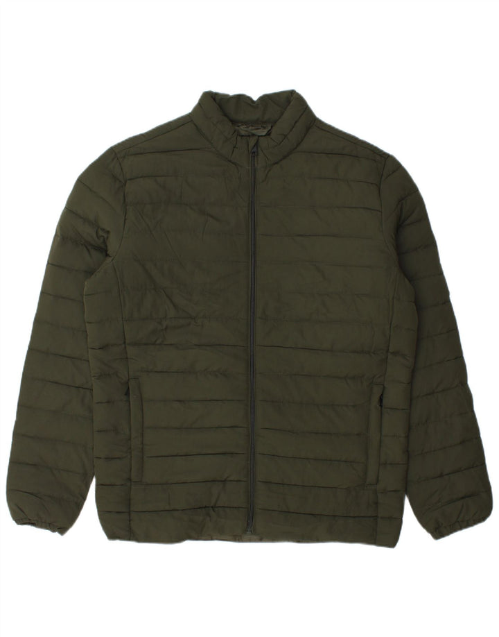 Мужская стеганая куртка Jack & Jones UK 38 средний зеленый