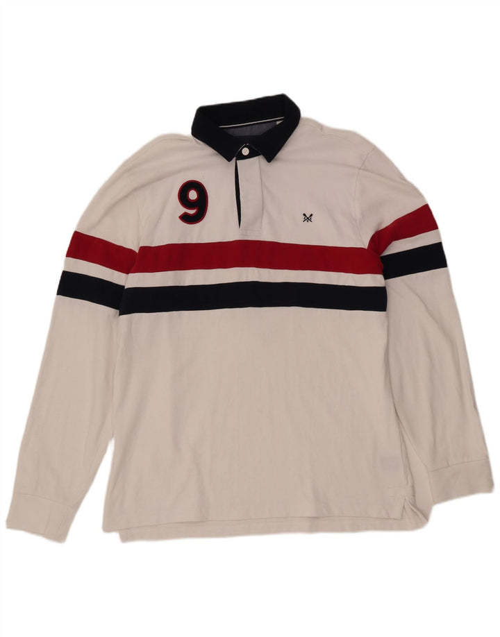 Мужская рубашка-поло для регби с графическим рисунком, большая белая одежда с цветными блоками