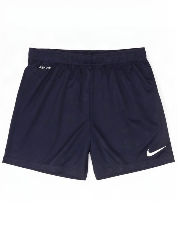 Мужские спортивные шорты Nike Dri Fit среднего размера, темно-синий, полиэстер