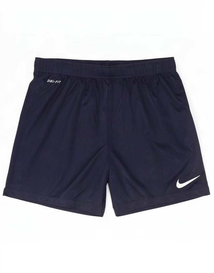 Мужские спортивные шорты Nike Dri Fit среднего размера, темно-синий, полиэстер
