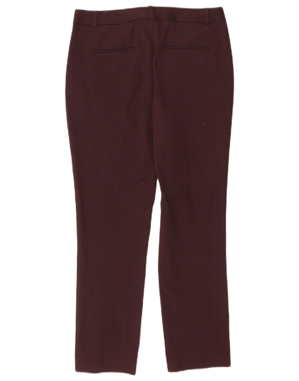 Reiss Женские узкие костюмные брюки UK 10 Small W28 L26 Бордовый полиэстер
