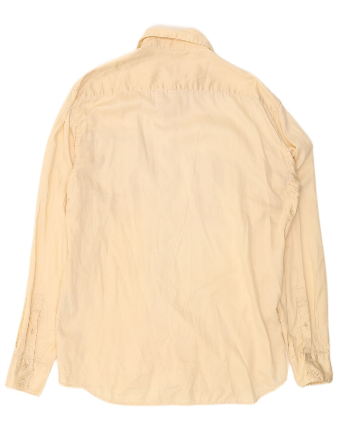 Мужская рубашка PRADA, размер 43, 17 XL, желтый хлопок