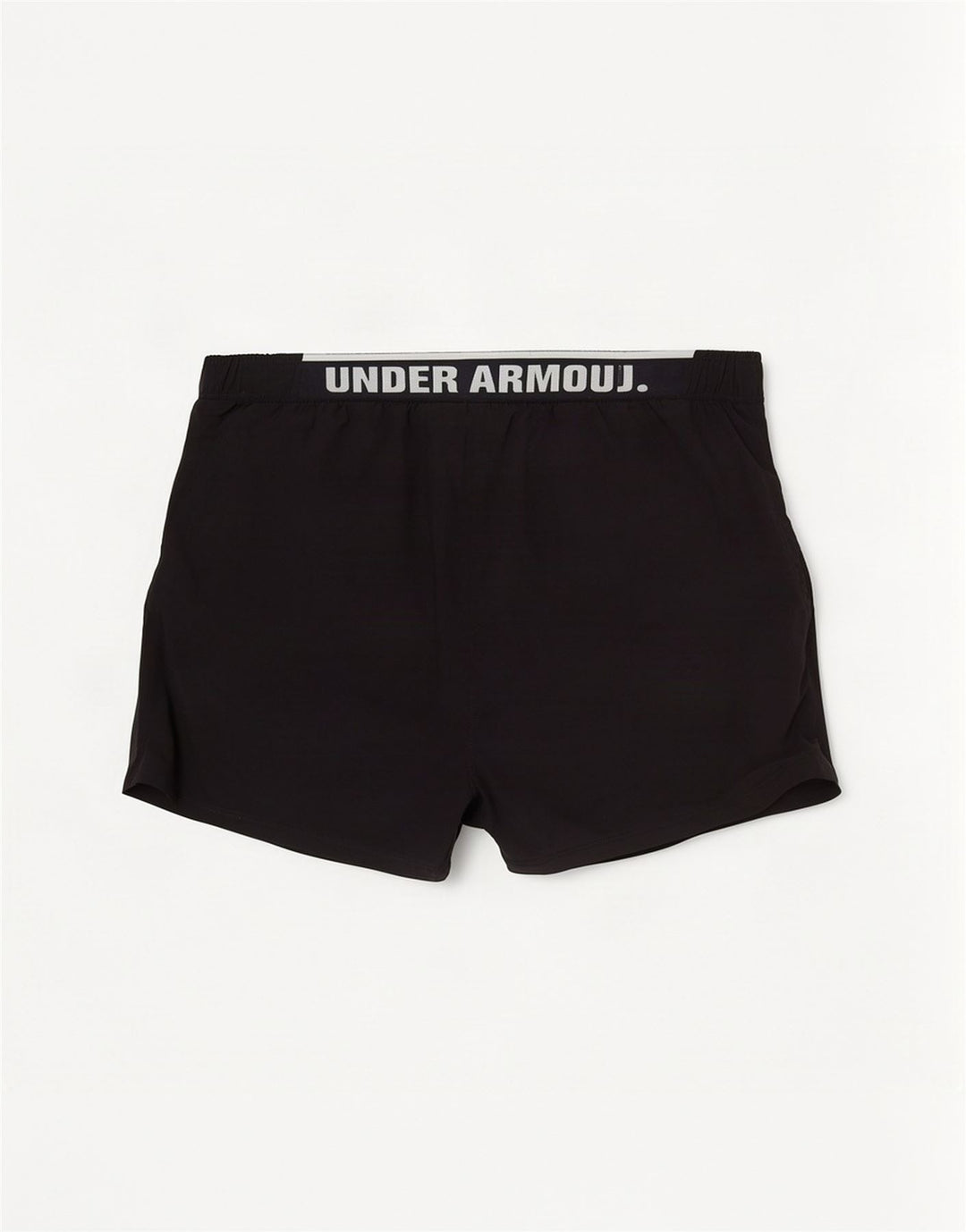 Мужские спортивные шорты с рисунком Under Armour, средние черные