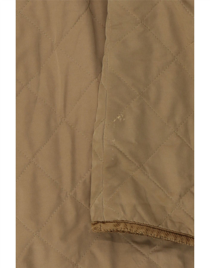 BELFE Mens Quilted Jacket UK 40 Large Beige Vintage Belfe and Second-Hand Belfe from Messina Hembry 