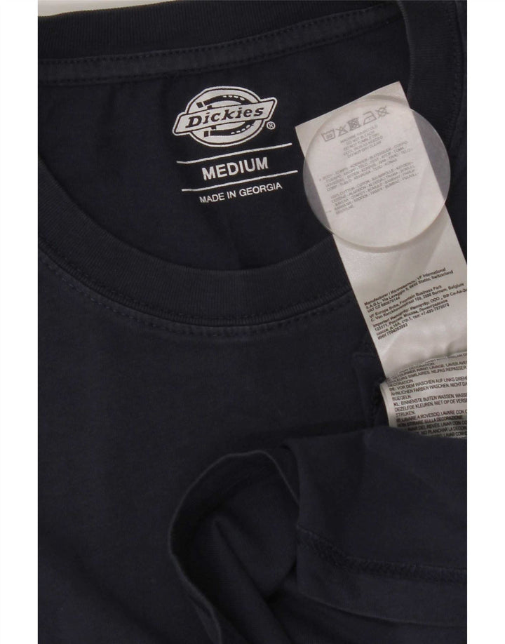 Мужская футболка Dickies Top среднего размера, темно-синяя, хлопковая