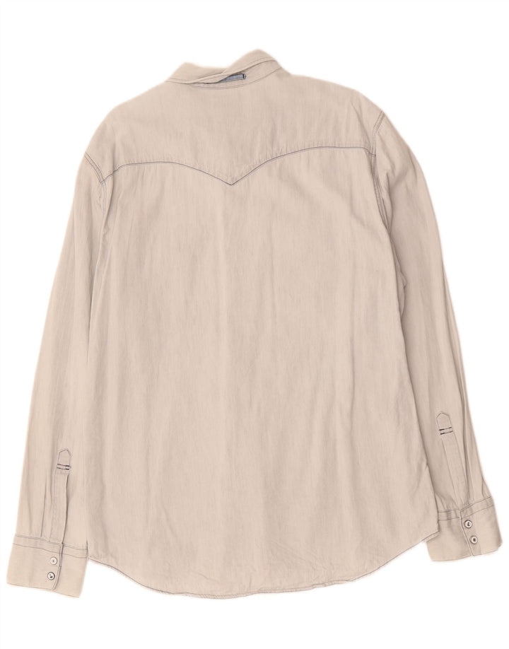 Мужская рубашка приталенного кроя LEVI'S XL, синяя, хлопок